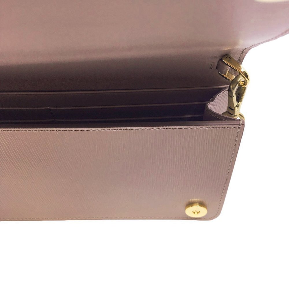 Prada Cipria Beige Vitello Move Leather Chain Wallet Crossbody - Picture 5 of 7